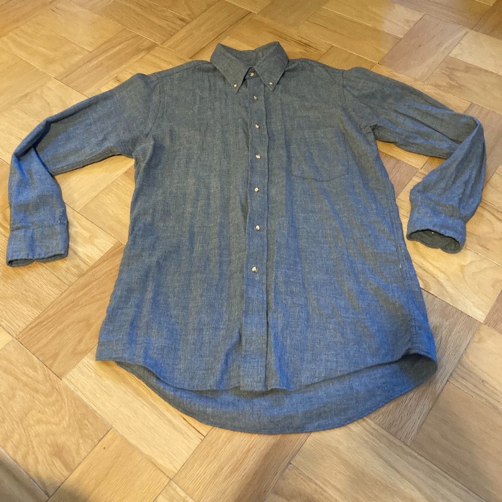 Lands' End VIYELLA Wool & Cotton Blend Shirt Made in Canada